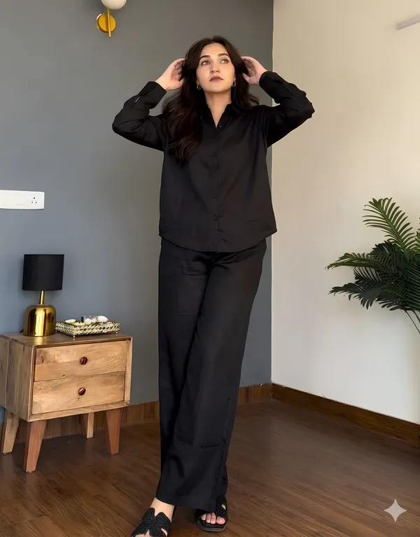 Veloura_Ease_Black_Linen_Co-Ord_Set