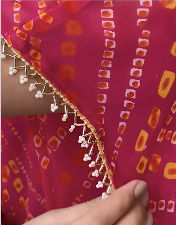 Designer_Pink_Fusion_Bandhani_Dress