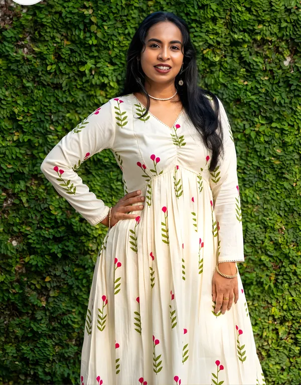 Serene_Floral_Anarkali_pant_set