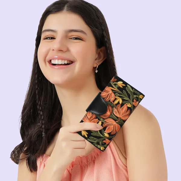 EVEDA_Floral_Embroidered_Wallet_for_Women