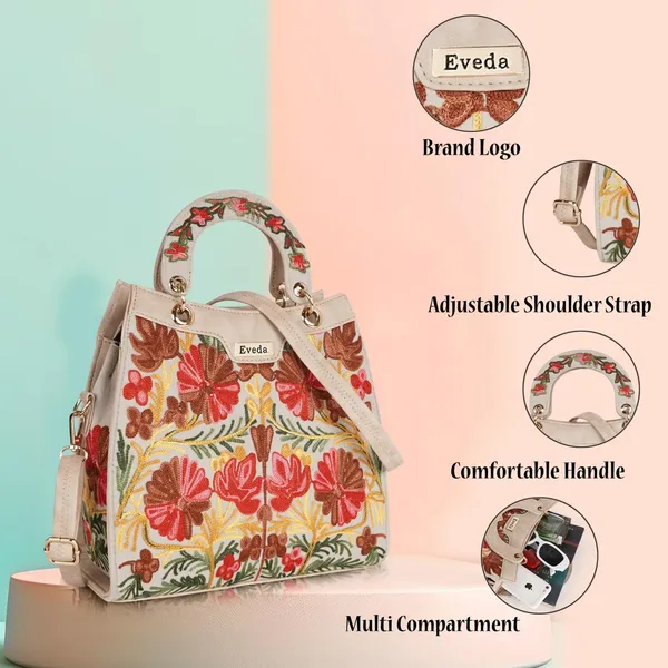 Cream_Leather_Gorgeous_Embrodeiry_Stylish_Design_Hobo_Handbag_For_Women