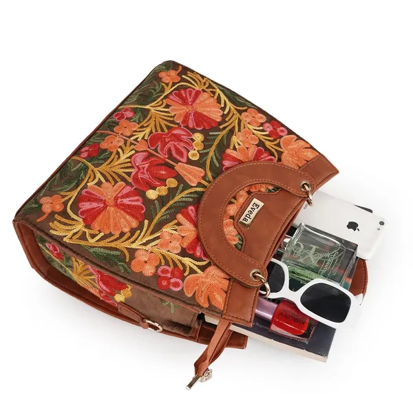 Tan___Leather_Gorgeous_Embrodeiry_Stylish_Design_Hobo_Handbag_For_Women