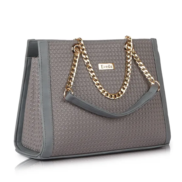 VEDA_Synthetic_Vegan_Leather_Classic_Chain_Strap_Top_Handle_Handheld_Shoulder_Crossbody_Water_Resistant_Handbag_For_Women