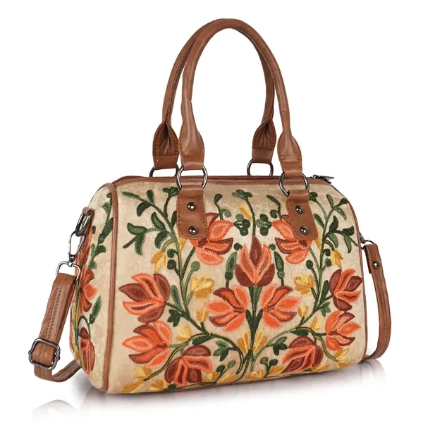 Beige_Floral_Embroidered_Shoulder_Handbag,_Faux_Leather_Handles,_Botanical_Pattern_For_Women