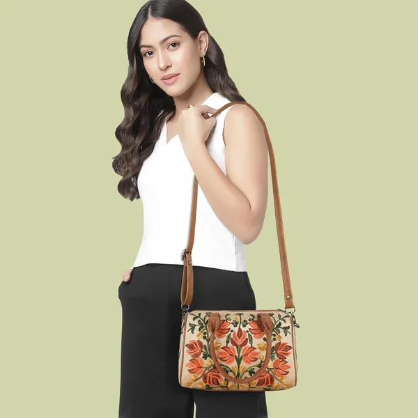 Beige_Floral_Embroidered_Shoulder_Handbag,_Faux_Leather_Handles,_Botanical_Pattern_For_Women