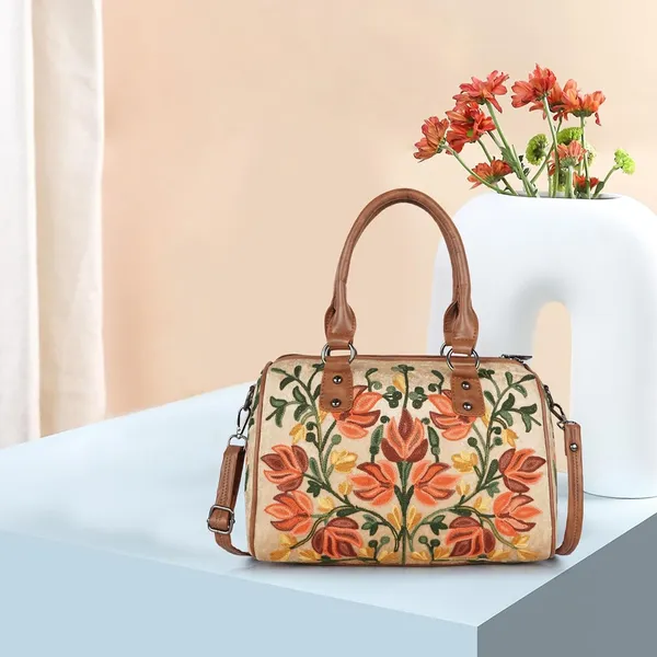 Beige_Floral_Embroidered_Shoulder_Handbag,_Faux_Leather_Handles,_Botanical_Pattern_For_Women