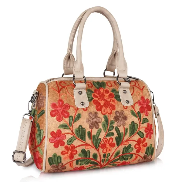 Tan_Floral_Embroidered_Shoulder_Handbag,_Faux_Leather_Handles,_Botanical_Pattern_For_Women