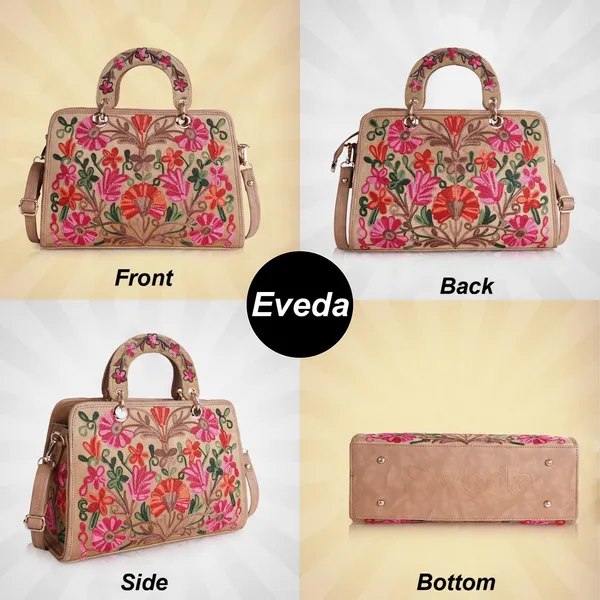Beige___Leather_Classy_Gorgeous_Embroidered_Stylish_Design_Crossbody_Shoulder_Handbag_With_Embroidered_Handle_For_Women