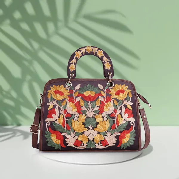 Brown_Leather_Classy_Gorgeous_Embroidered_Stylish_Design_Crossbody_Shoulder_Handbag_With_Embroidered_Handle_For_Women