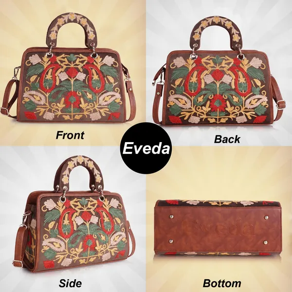 Tan___Leather_Classy_Gorgeous_Embroidered_Stylish_Design_Crossbody_Shoulder_Handbag_With_Embroidered_Handle_For_Women