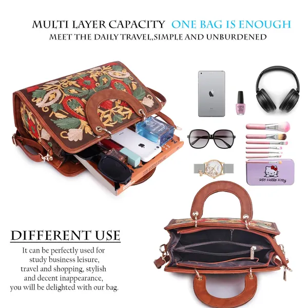 Tan___Leather_Classy_Gorgeous_Embroidered_Stylish_Design_Crossbody_Shoulder_Handbag_With_Embroidered_Handle_For_Women