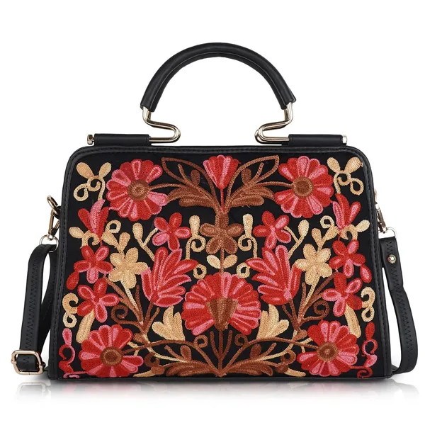 Black_Leather_Stylish_Trendy_Design_Shoulder_Crossbody_Hobo_Handbag_For_Women