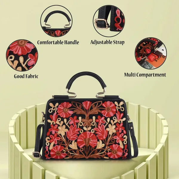 Black_Leather_Stylish_Trendy_Design_Shoulder_Crossbody_Hobo_Handbag_For_Women