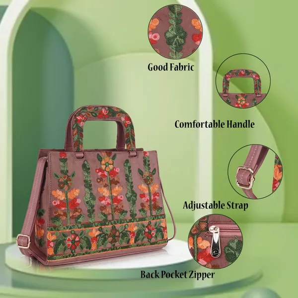 Pink_Welvet_Design_Gorgeous_Embroidery_Stylish_Design_Shoulder_Crossbody_Hobo_Handbag_For_Women