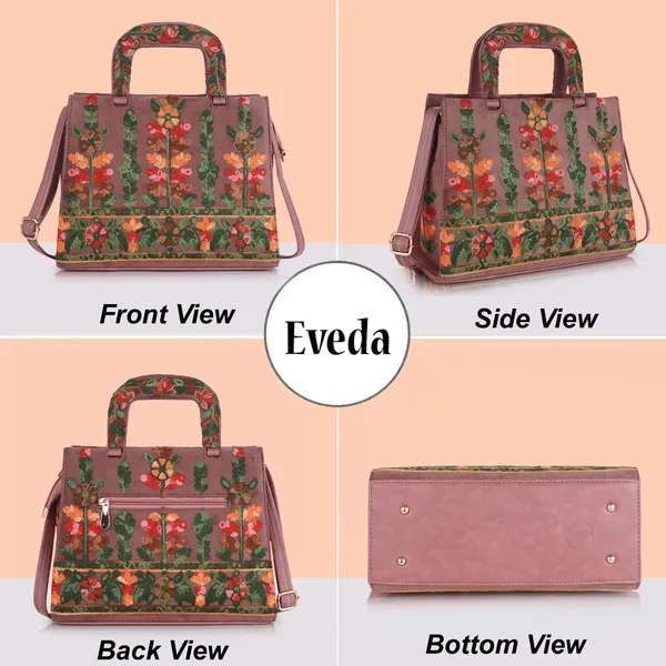 Pink_Welvet_Design_Gorgeous_Embroidery_Stylish_Design_Shoulder_Crossbody_Hobo_Handbag_For_Women