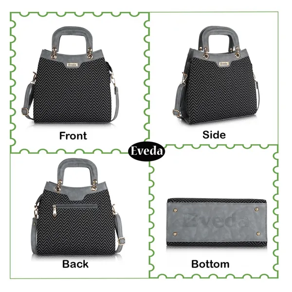 Grey_Leather'S_Hand_Bag_|_Ladies_Purse_|_Shoulder_Bag_For_Women