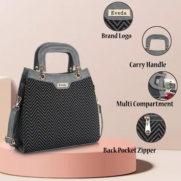 Grey_Leather'S_Hand_Bag_|_Ladies_Purse_|_Shoulder_Bag_For_Women