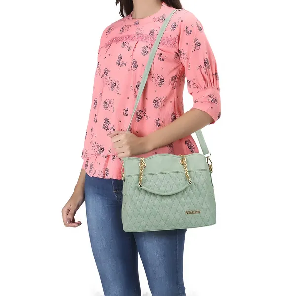 Sea_Green___Vegan_Leather_Classic_Chain_Strap_Top_Handle_Handheld_Shoulder_Crossbody_Water_Resistant_Handbag_For_Women