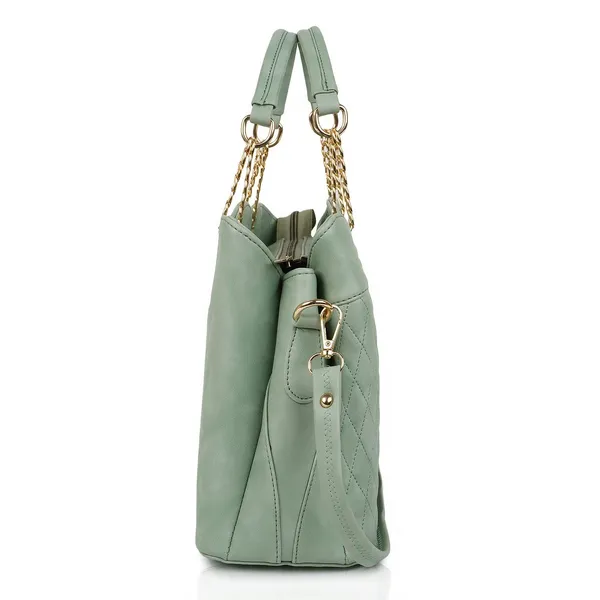 Sea_Green___Vegan_Leather_Classic_Chain_Strap_Top_Handle_Handheld_Shoulder_Crossbody_Water_Resistant_Handbag_For_Women