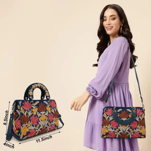 Blue___Leather_Gorgeous_Embroidery_Stylish_Design_Shoulder_Crossbody_Hobo_Handbag_For_Women