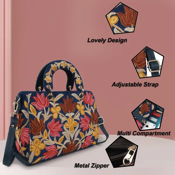 Blue___Leather_Gorgeous_Embroidery_Stylish_Design_Shoulder_Crossbody_Hobo_Handbag_For_Women