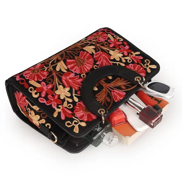Black___Leather_Classy_Gorgeous_Embroidered_Stylish_Design_Crossbody_Shoulder_Handbag_With_Embroidered_Handle_For_Women