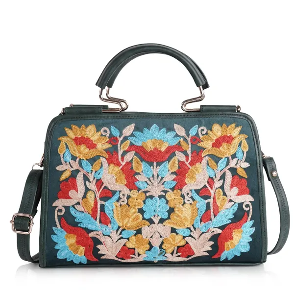 Green_Leather_Stylish_Trendy_Design_Shoulder_Crossbody_Hobo_Handbag_For_Women