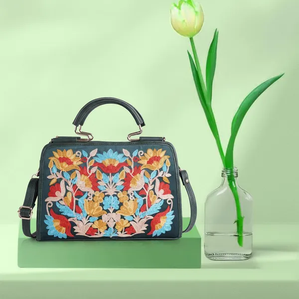 Green_Leather_Stylish_Trendy_Design_Shoulder_Crossbody_Hobo_Handbag_For_Women