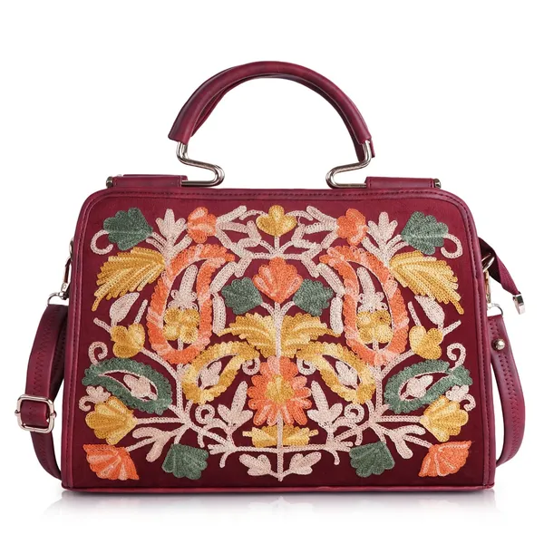 Maroon_Leather_Stylish_Trendy_Design_Shoulder_Crossbody_Hobo_Handbag_For_Women