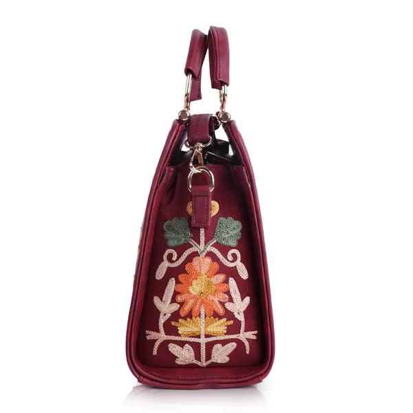 Maroon_Leather_Stylish_Trendy_Design_Shoulder_Crossbody_Hobo_Handbag_For_Women