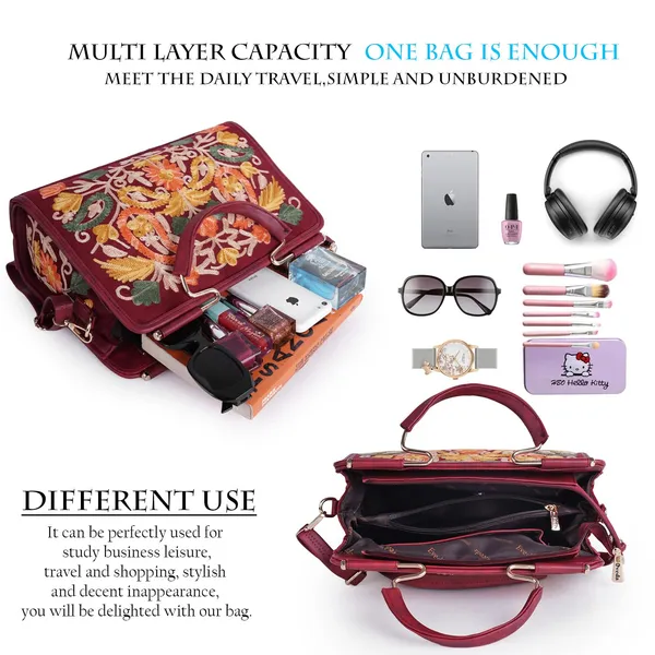 Maroon_Leather_Stylish_Trendy_Design_Shoulder_Crossbody_Hobo_Handbag_For_Women