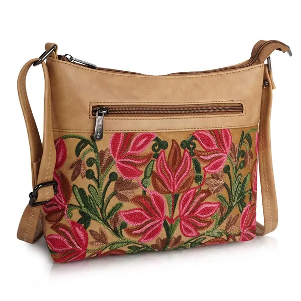 Beige_Leather_Gorgeous_Embroidered_Stylish_Design_Shoulder_Crossbody_Side_Sling_Bag_For_Women