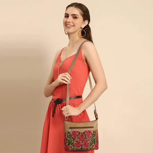 Beige_Leather_Gorgeous_Embroidered_Stylish_Design_Shoulder_Crossbody_Side_Sling_Bag_For_Women