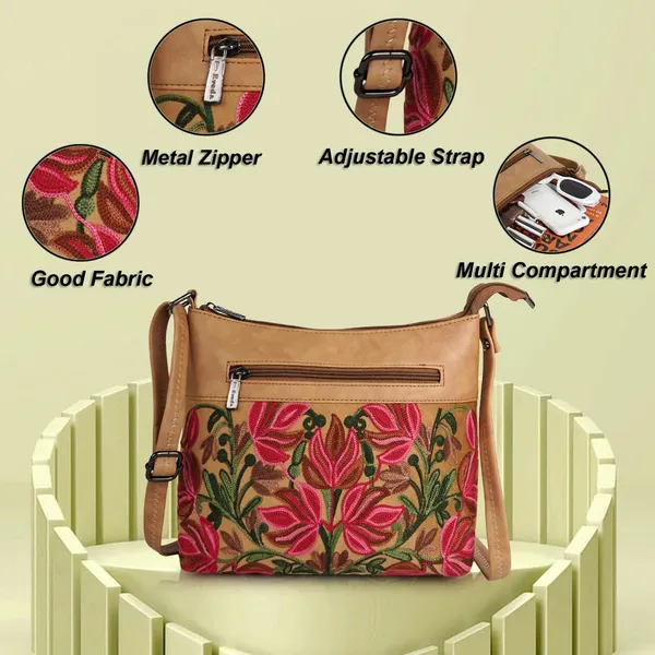 Beige_Leather_Gorgeous_Embroidered_Stylish_Design_Shoulder_Crossbody_Side_Sling_Bag_For_Women