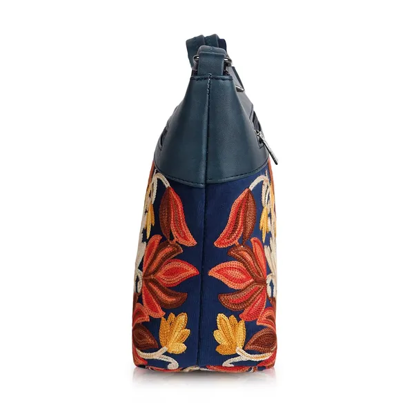 Blue_Leather_Gorgeous_Embroidered_Stylish_Design_Shoulder_Crossbody_Side_Sling_Bag_For_Women