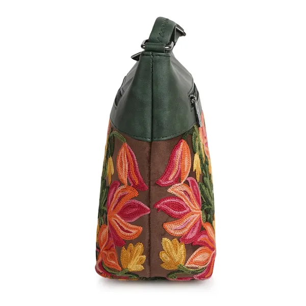 Green_Leather_Gorgeous_Embroidered_Stylish_Design_Shoulder_Crossbody_Side_Sling_Bag_For_Women