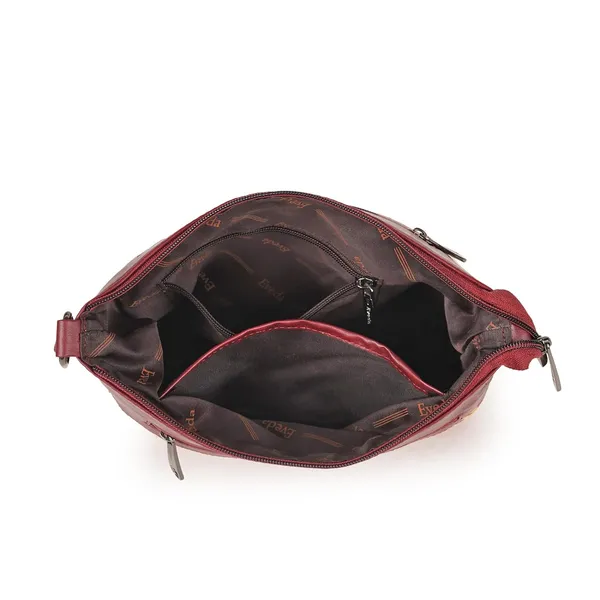Maroon_Leather_Gorgeous_Embroidered_Stylish_Design_Shoulder_Crossbody_Side_Sling_Bag_For_Women