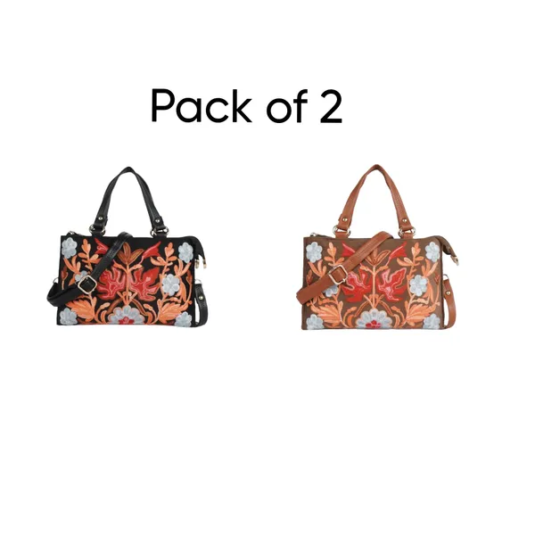 EVEDA_Synthetic_Velvet_Gorgeous_Embrodeiry_Stylish_Design_Women_seling_bag