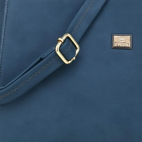 Blue___Leather_Fancy_Medium_Satchel_Crossbody_Bag_Purse_Handbag_For_Women
