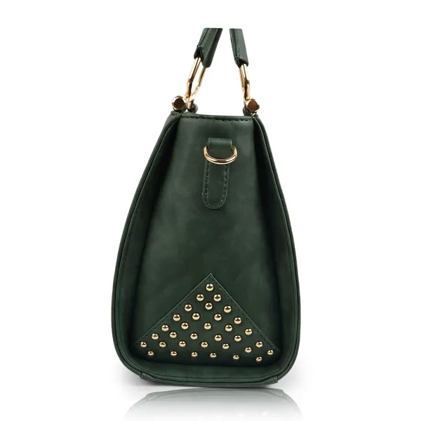 Green___Leather_Fancy_Medium_Satchel_Crossbody_Bag_Purse_Handbag_For_Women