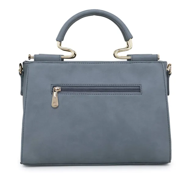 Grey___Leather_Fancy_Medium_Satchel_Crossbody_Bag_Purse_Handbag_For_Women