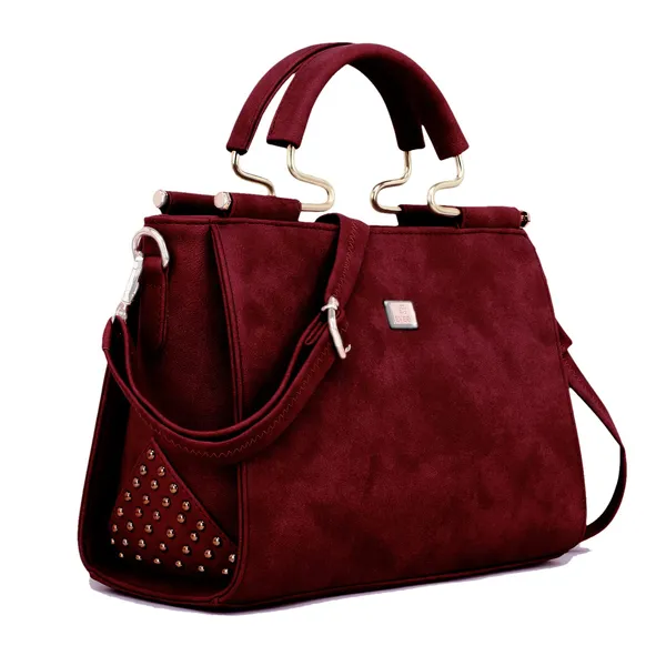 Maroon___Leather_Fancy_Medium_Satchel_Crossbody_Bag_Purse_Handbag_For_Women