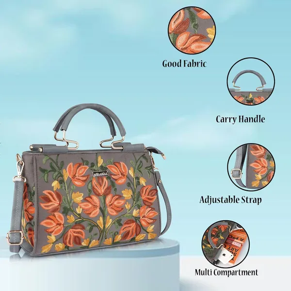 VELUCIA_Floral_Embroidered_Handbag,_Floral_Leather_Handle_and_Strap_(Grey)