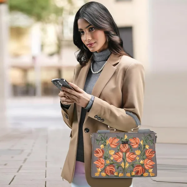 VELUCIA_Floral_Embroidered_Handbag,_Floral_Leather_Handle_and_Strap_(Grey)