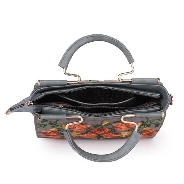 VELUCIA_Floral_Embroidered_Handbag,_Floral_Leather_Handle_and_Strap_(Grey)
