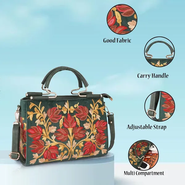 VELUCIA_Floral_Embroidered_Handbag,_Floral_Leather_Handle_and_Strap_(Olive)