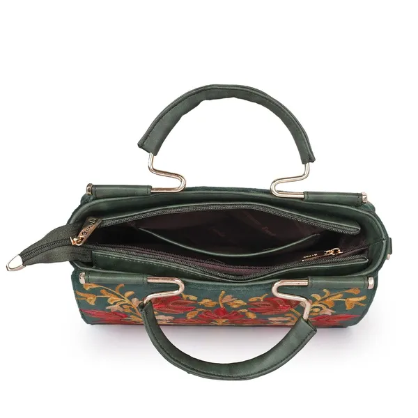 VELUCIA_Floral_Embroidered_Handbag,_Floral_Leather_Handle_and_Strap_(Olive)