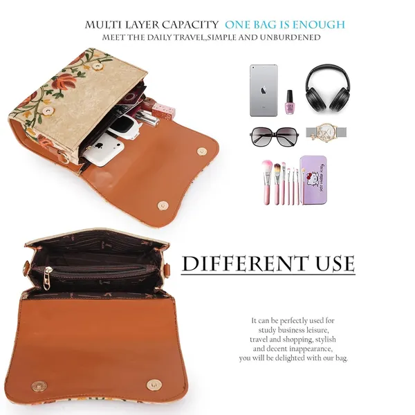 VELUCIA_Floral_Embroidered_Crossbody_Sling_Bag_with_Top_Handle,_Vintage_Style_Canvas_for_Women_(Beige&Tan)