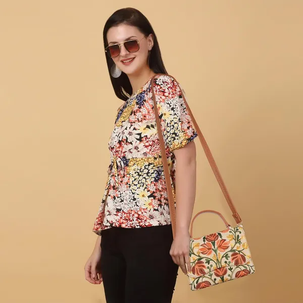 VELUCIA_Floral_Embroidered_Crossbody_Sling_Bag_with_Top_Handle,_Vintage_Style_Canvas_for_Women_(Beige&Tan)