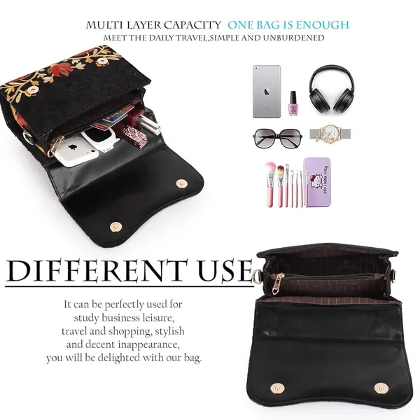 VELUCIA_Floral_Embroidered_Crossbody_Sling_Bag_with_Top_Handle,_Vintage_Style_Canvas_for_Women_(Black)